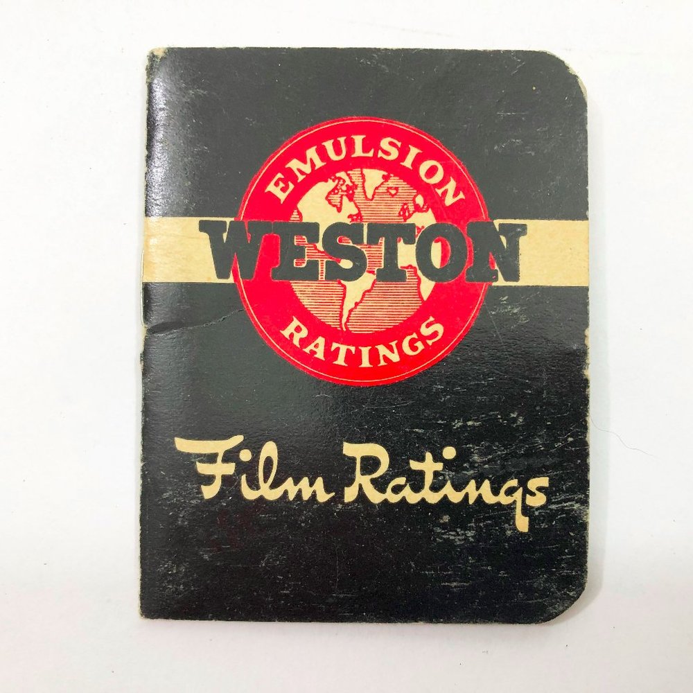 1945 Weston Emulsion Ratings Film Ratings Small Booklet